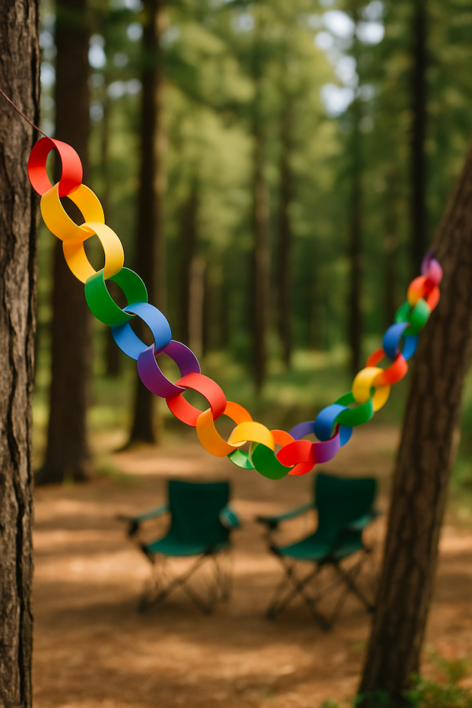 Campsite Paper Chain Decorations