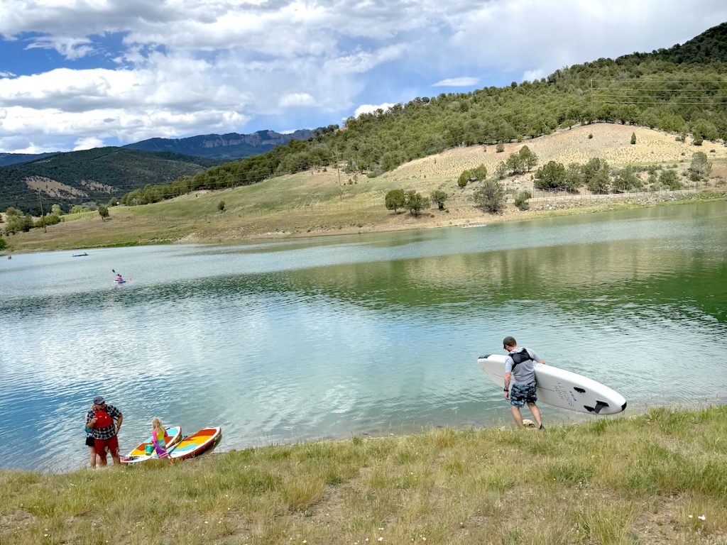 Paddleboard Ridgway Lake